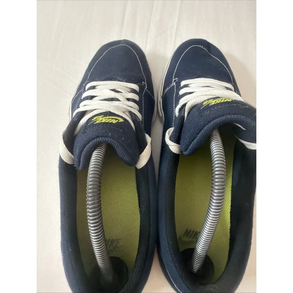 Men NIKE SATIRE CANVAS Navy Blue Trainers 555380-431 US 10.5 skateboard‎ shoes *